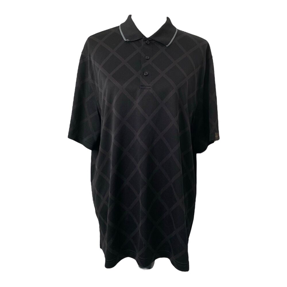 Greg Norman Tasso Elba Men's Polo Shirt Grey Athletic Short Sleeve Size XL